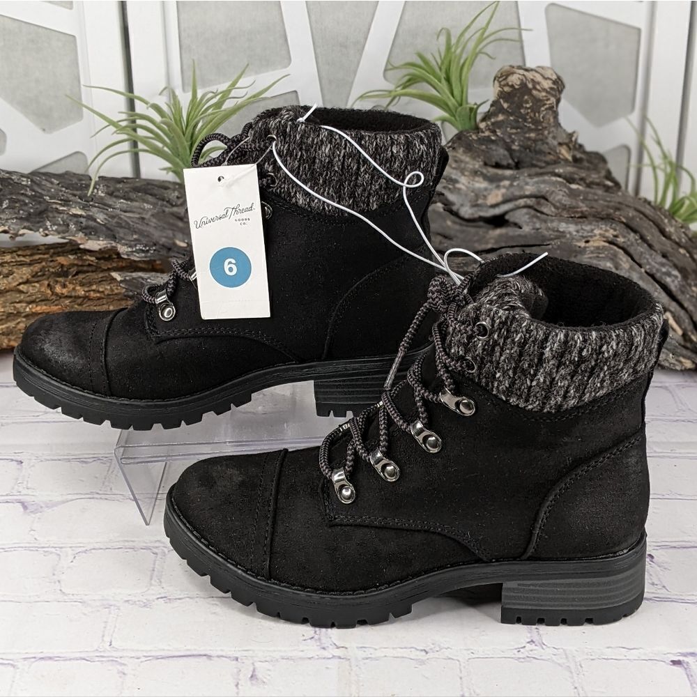 Universal Thread Danica Microsuede Lace-Up Boots - Picture 4 of 8